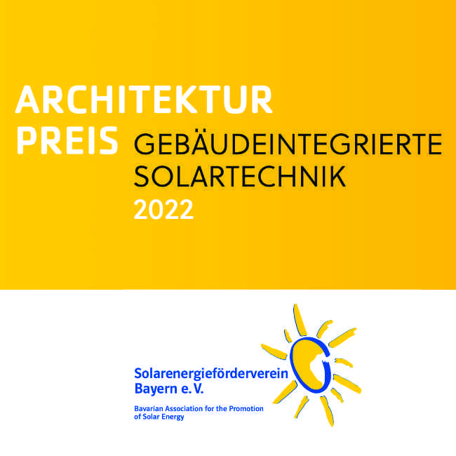 Plakette Architekturpreis Gebäudeintegrierte Solartechnik